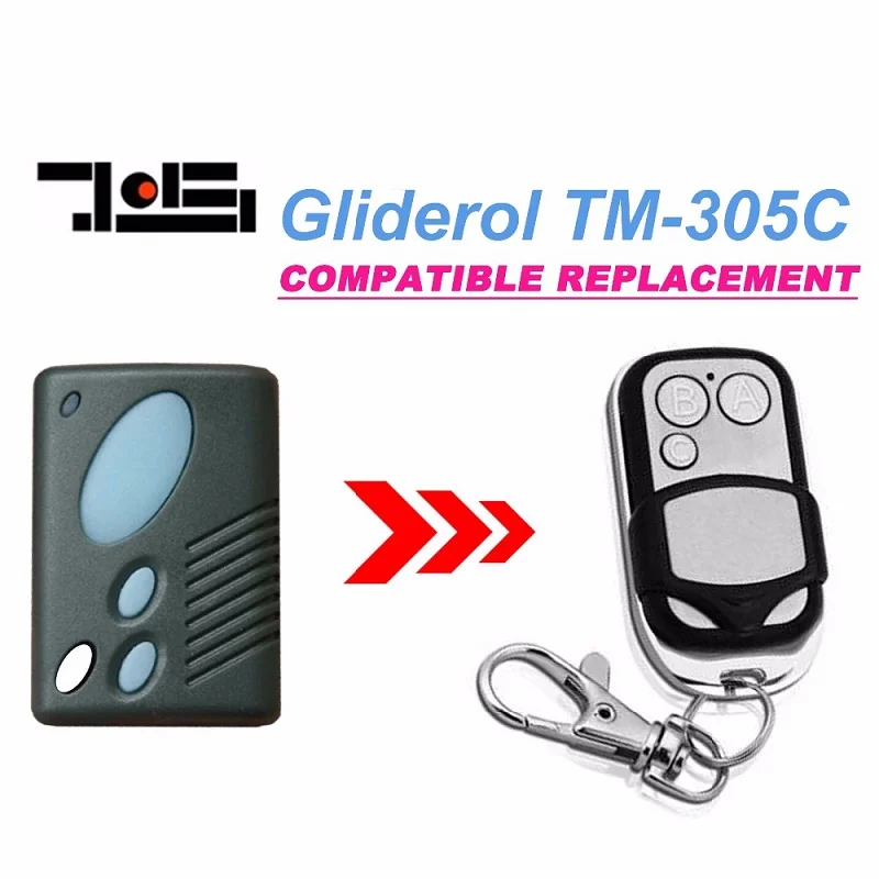 

2pcs gliderol TM-305C GTS2000 GRD2000 Rollamatic GRD II GTS replacement Garage Door Remote transmitter