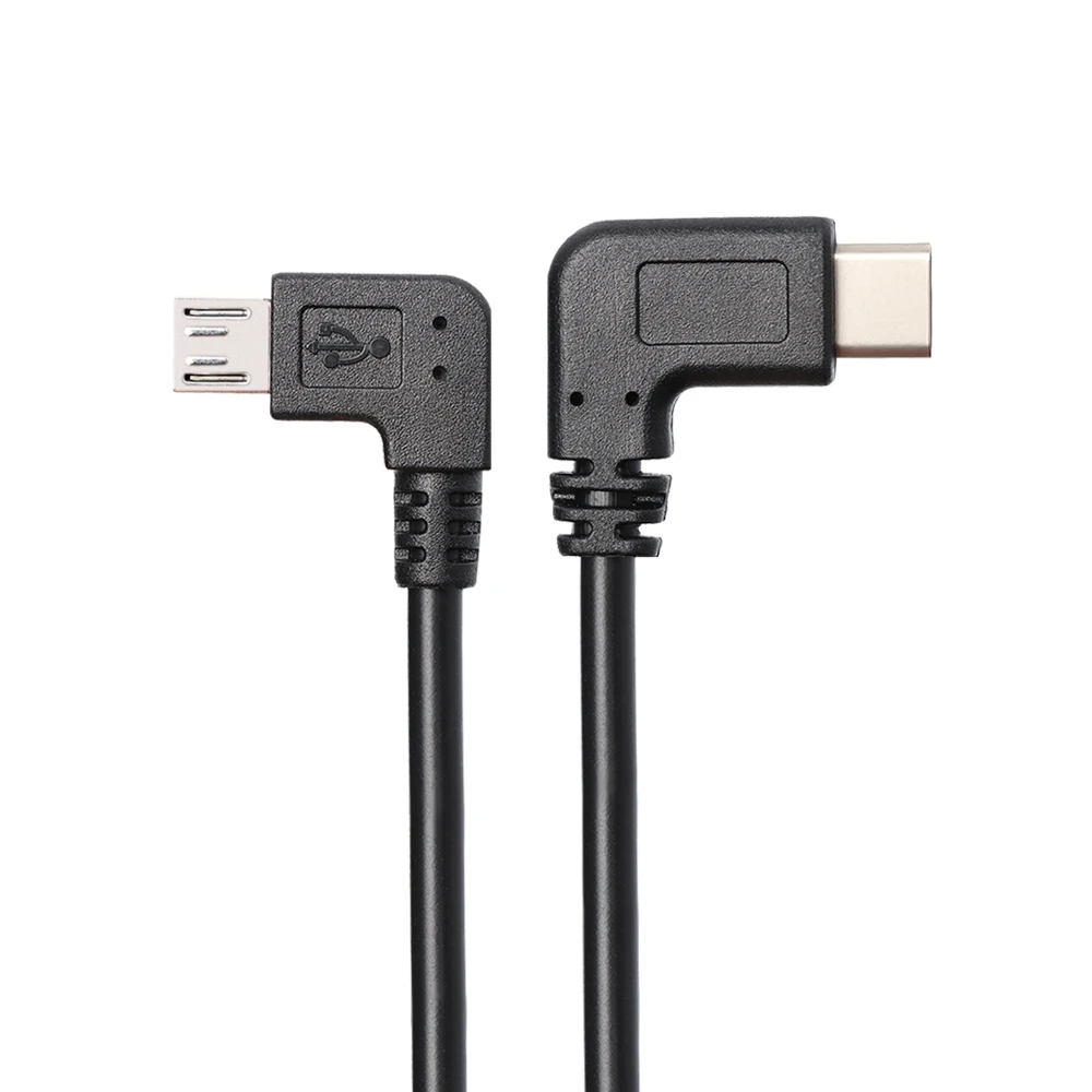 1 шт. Micro USB-Type C Micro USB кабель для передачи данных 90 градусов OTG кабель Шнур для портативного ЦАП цифрового усилителя