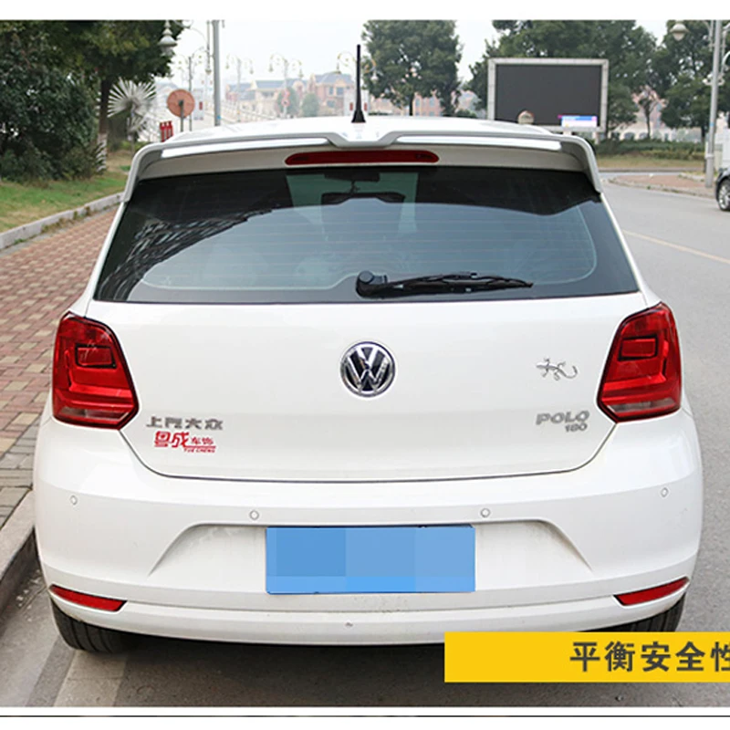 Неокрашенный спойлер из АБС-пластика для заднего багажника Volkswagen VW Polo 2011 2012 2013 2014