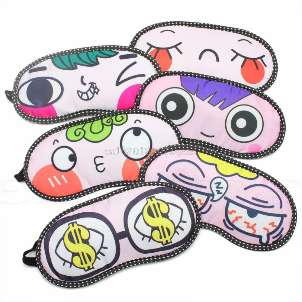 Милая маска для сна с повязкой на глаза очки путешествий накладки # H027 #|patches