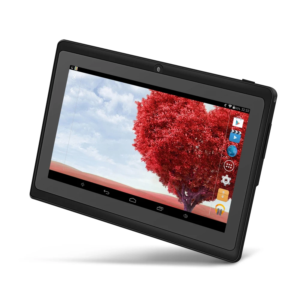 Yuntab 7 "Q88 для паншета Аllwinner A33 4 ядра Android 4,4 8 ГБ двойной Камера WI-FI Google App Play 5 цветов с Bluetooth