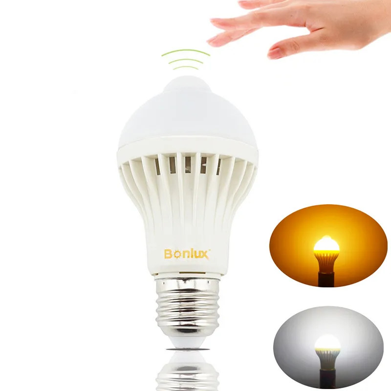 

LED PIR Motion Sensor Light Bulb 5W E27 PIR Detector Motion Sensor Lamp with 50W Halogen Bulb Replacement for Corridor Lighting
