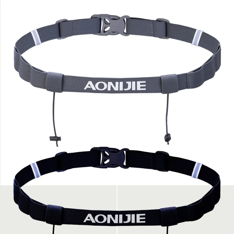 

Elastic Outdoor Games Marathon Race Number Belt Gel Holder Running Belt Cloth Belt Motor Running Outdoor Sports
