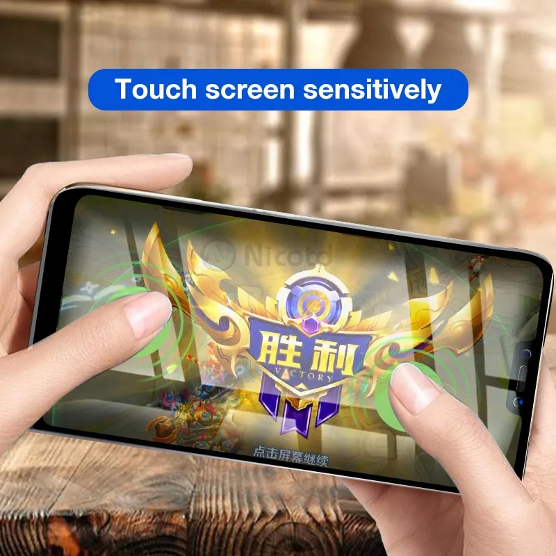 Nicotd Tempered Glass for Xiaomi Mi A2 Lite 9H Full Cover Film Screen Protector for Xiaomi Redmi 6 pro Glass for Xiomi Mi A2Lite (3)