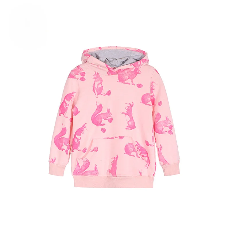 

New 2018 Children Clothing Sport Girls Hoodies Clothes 100% Cotton Print Design Hooded Sweaters Baby Girls Hoodies Outwear