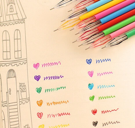 

[4Y4A] 10pcs/Lot Gel Pen with Diamond Cute Kawaii Cartoon Zakka Color Pen For Kids Student School Supplies Wholesale