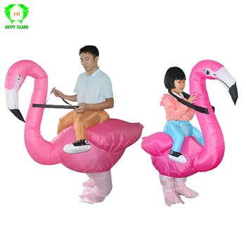 

Inflatable Flamingo Costume Halloween Fancy Costume Animal Inflatable Cosplay Costumes Party Festival Costumes For Adult And kid