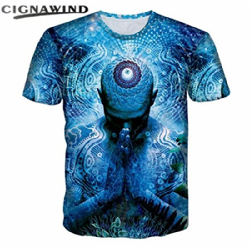 New Hip hop Anime Multidimensional Prayer Printed 3D t shirt men women tshirt summer top Harajuku streetwear funny t-shirts | Мужская