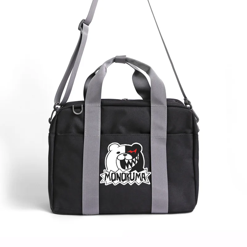Danganronpa Monokuma Black White Bear Boy Girls Women Men Messengers School Bag Sling Single Shoulder Bags Travel Lovely Leisure