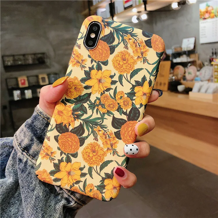 Матовый чехол для Huawei P20 P30 Lite Pro Nova 3i с желтыми цветами и зелеными листьями