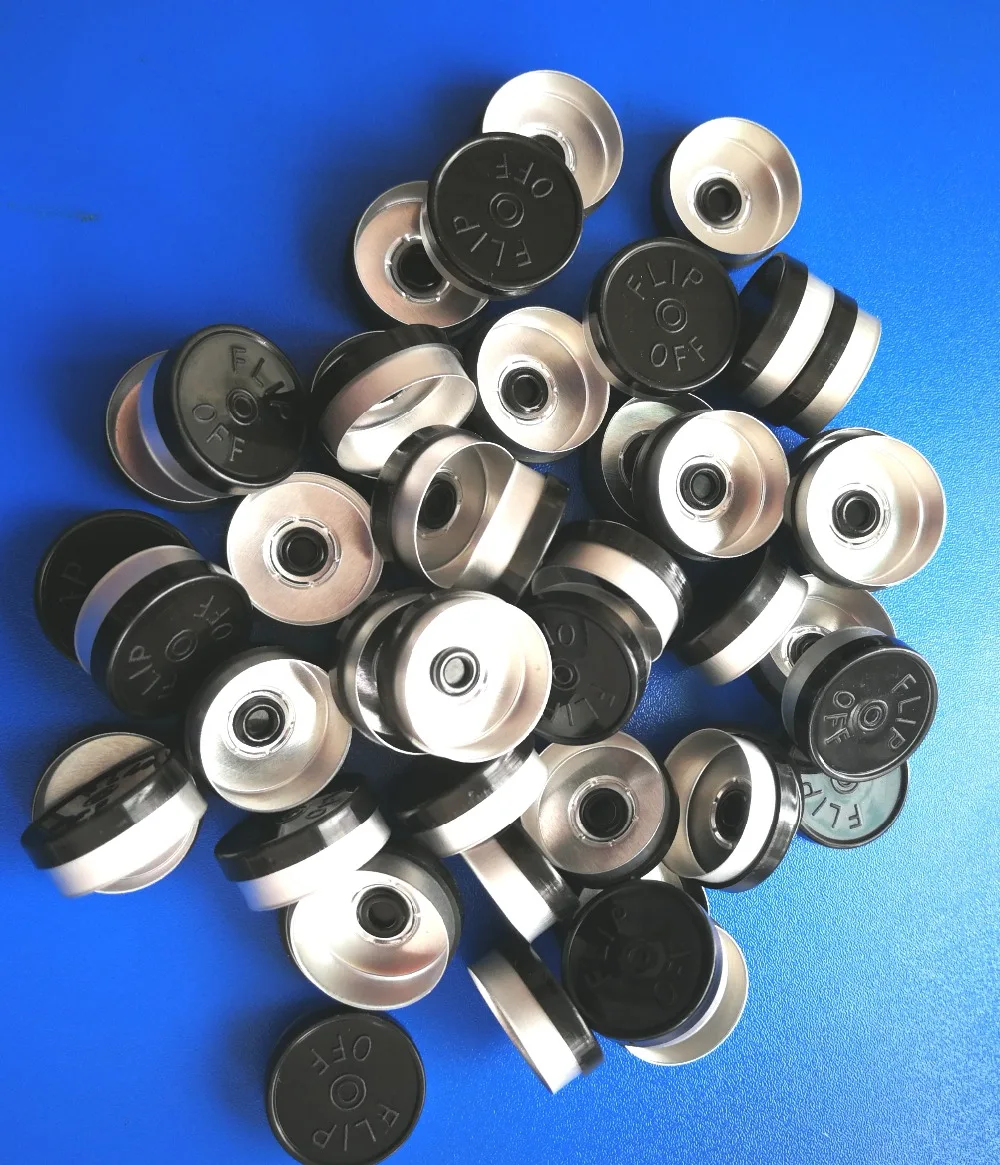 20mm black color flip off caps