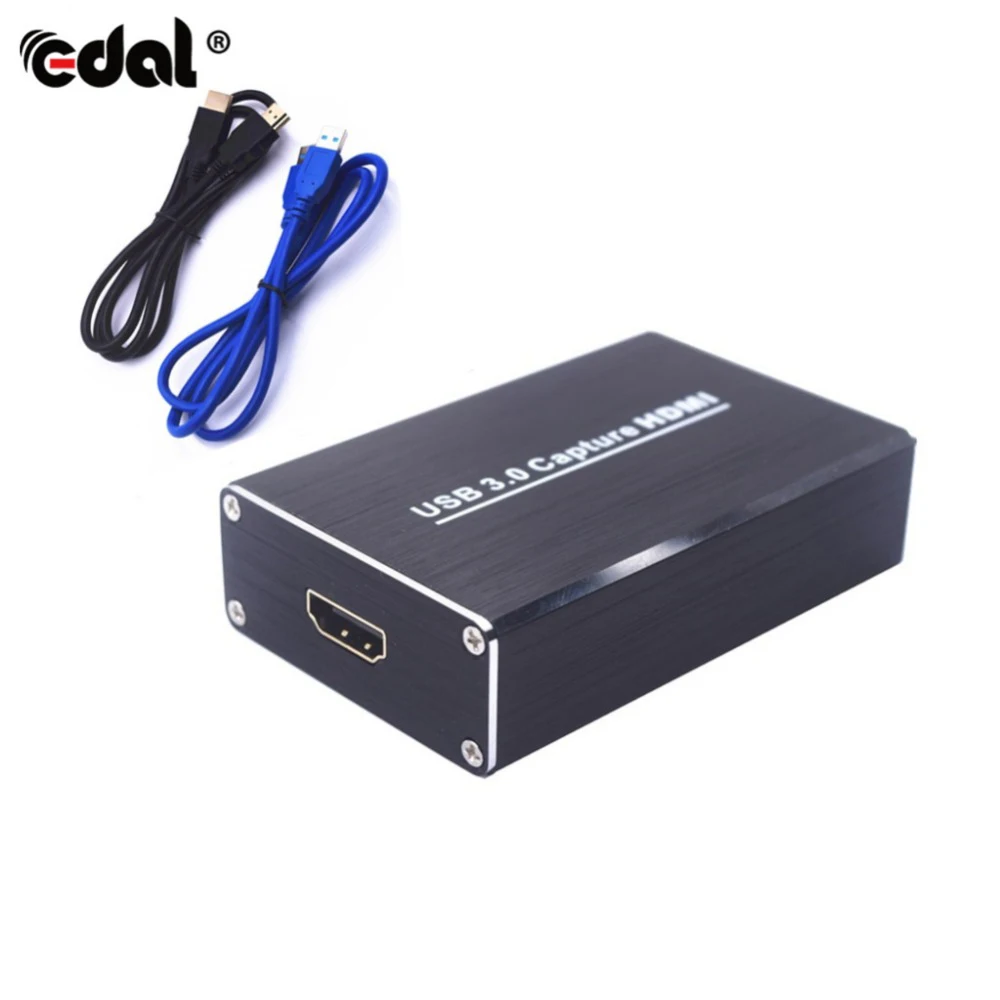 EDAL USB накопитель бесплатная коробка для карт захвата 1080P 60FPS HDMI видеозахвата Windows