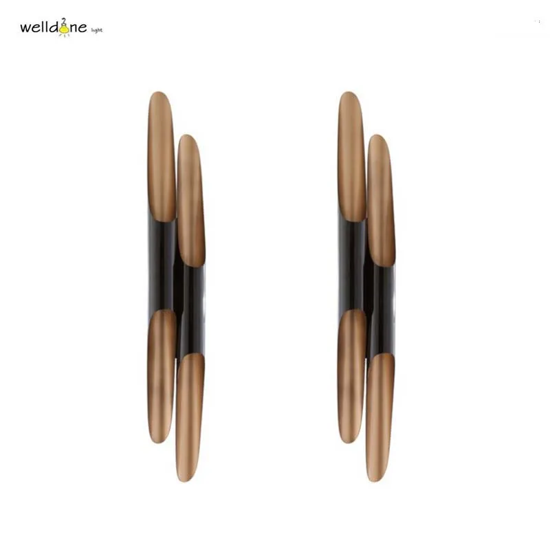 

Industrial Black Nordic Modern Simple Coltrane Bevel Aluminum Cylinder LED Wall Lights Circular Tube Wall lamp Home Lighting