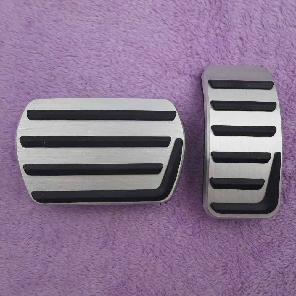 Car Accessories Car Pedals DEE Car Accessories Aluminium Alloy Accelerator Gas Brake Pedal for Volvo S40 V40 C30 AT Non Slip Pedal Plate Pads Styling