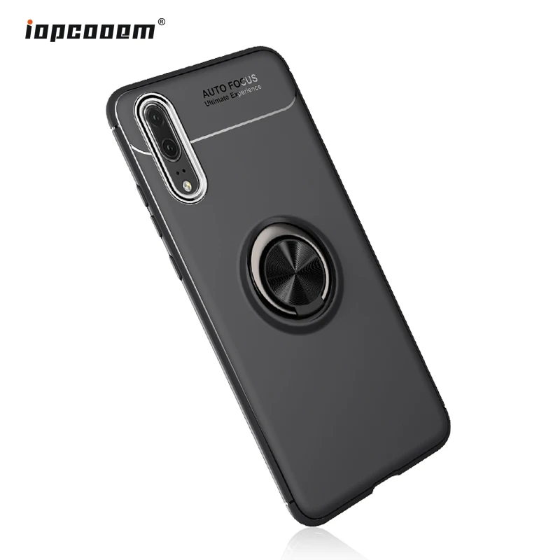 Luxury Magnetic Ring Case For Huawei P20 Pro Phone Cover Lite Anti-Fall Soft Shockproof Full Back Cases | Мобильные телефоны и