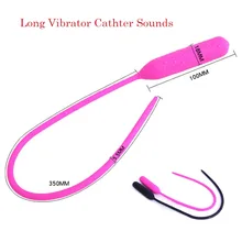 Newest Vibrator SiliconePenis Plug Urethral Sounds Catheter Sounding Male Penis Insert Device Dilator Vibrating Sex Toys