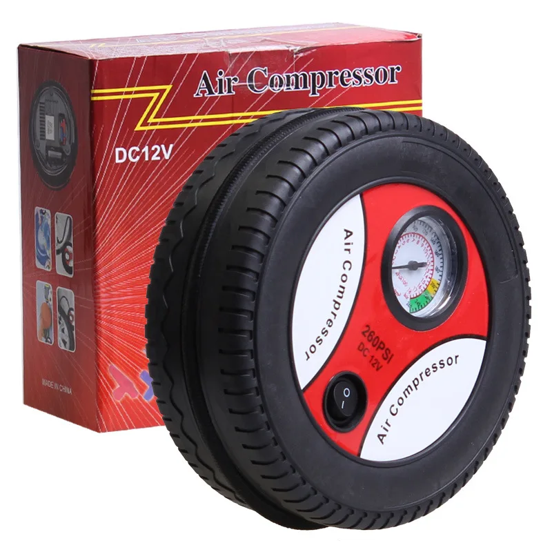 

Car Tire Inflation Pump Air Compressor Tire design 12V input current suitable for Car SUV use only unsuitable for Truck or Bus