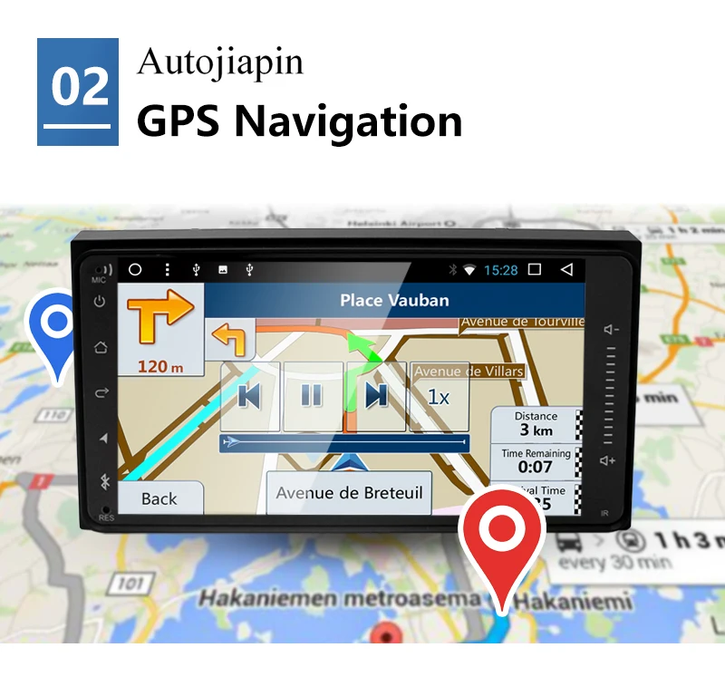 Cheap 7" 2GB ram Android 7.1 Quad Core 2 Double Din GPS Navi Car Multimedia player with Touch Screen Built in Wi-Fi android seat 13