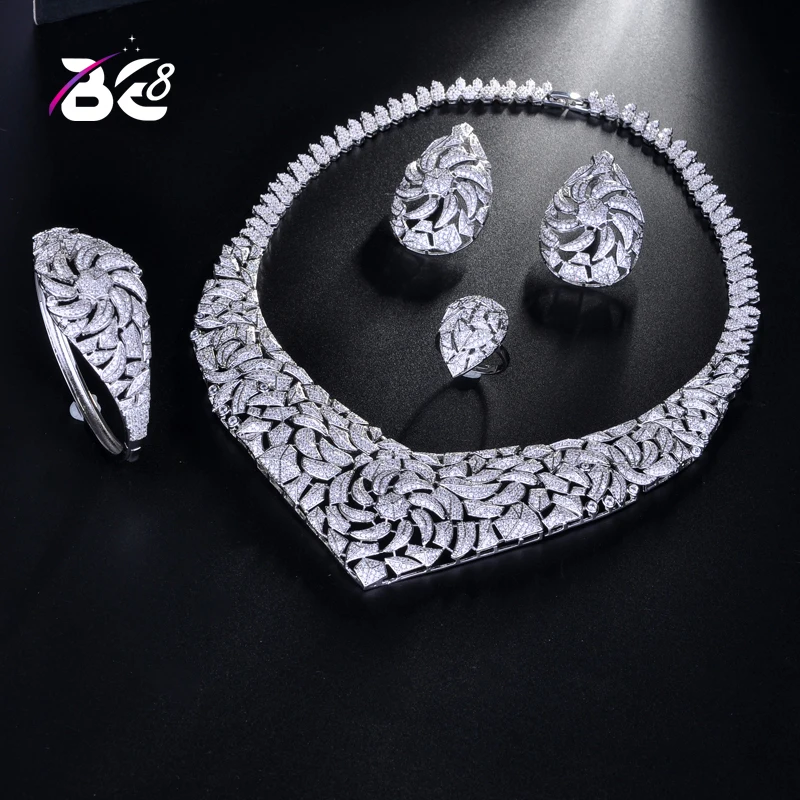  Be 8 2018 AAA CZ ensemble de bijoux africains Dubai ensembles de bijoux pour les femmes ensemble de