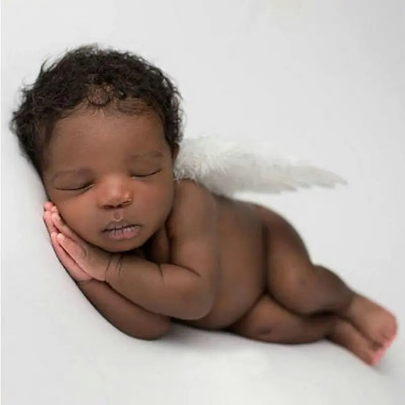 Новорожденный Младенец Малыш Крылья ангела перо анонс реквизит фотосъемка костюмы для фотографии день рождения