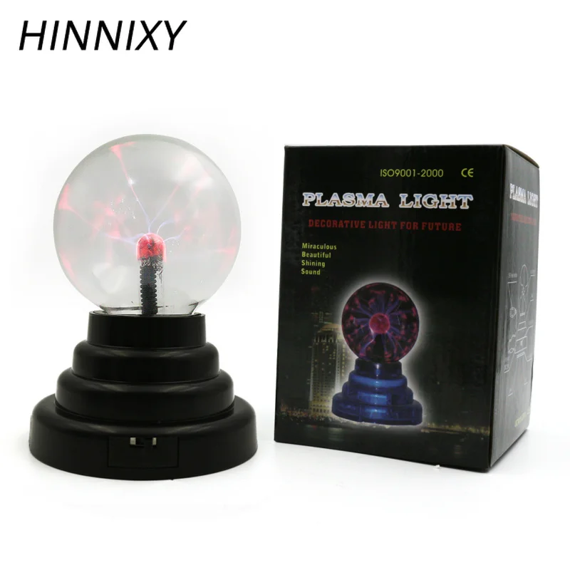 Hinnixy Новинка статическое электричество шар Ночник LED USB зарядка лампа украшение