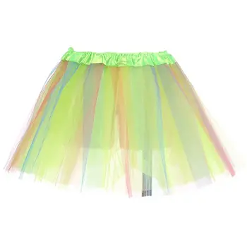 

Toddler Girl Triple Contrast Color Patchwork Tutu Skirt Satin Waistband Pleated Fluffy Performance Ballet Dance Tulle Dress 3-8T