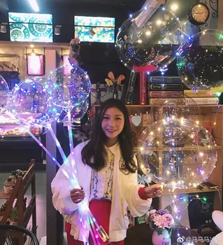 

200 set 18 inch LED Light Balloon Led BoBo Balloon Lights For Birthday Wedding Christmas Decorative new year Outdoor Party DHL