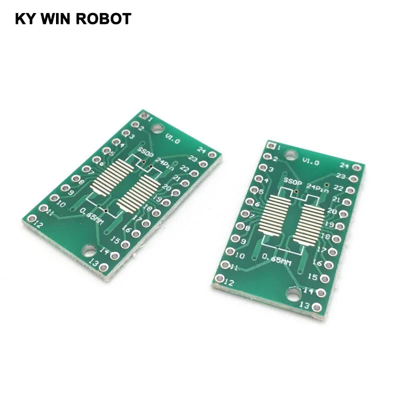 10 шт. SOP24 SSOP24 TSSOP24 to DIP24 печатная плата SMD для DIP 0 65 мм/1 27 мм до 2 54 Шаг Разъем
