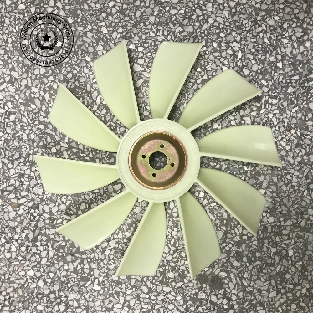 

Kobelco excavator sk75-8 Fan blade Fan Blade of 4LE2 Isuzu Engine 4 holes 10 leaves