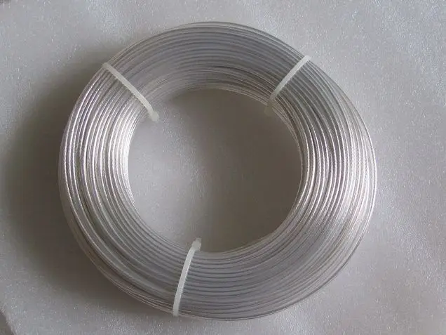 

Generic 95m 1.0mm high purity silver plated OCC teflon wire for audio Headphone Upgrade DIY 0.26x19 AWG 17