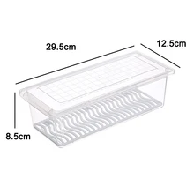 Пластиковый ящик для хранения фруктов и овощей, контейнеры для хранения еды со съемной сливной пластиной P7Ding