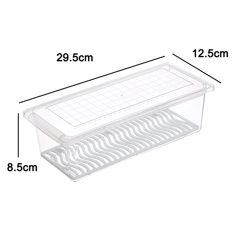 

Fruit Vegetable Plastic Storage Box Food Storage Containers with Removable Drain Plate P7Ding