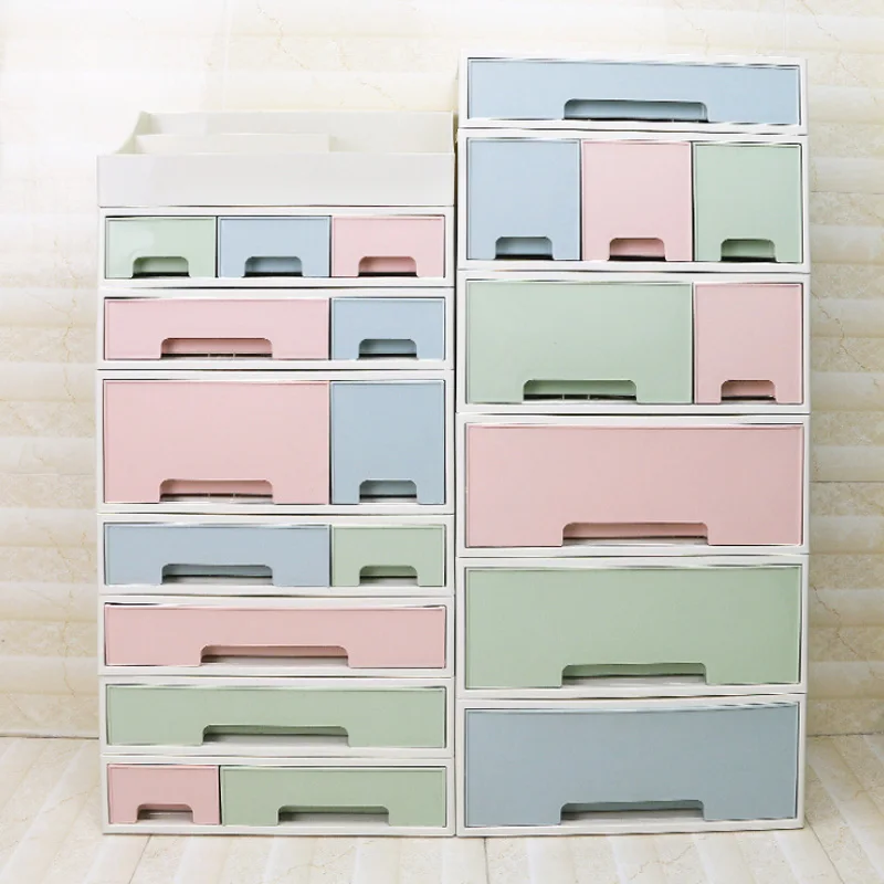 Plastic Drawers Jewelry Cosmetic Desk Make Up