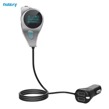 Nulaxy Магнитный Зажим Автомобильный fm-передатчик беспроводной Bluetooth fm-модулятор радио автомобиля mp3 плееры поддержка USB флешка TF карта