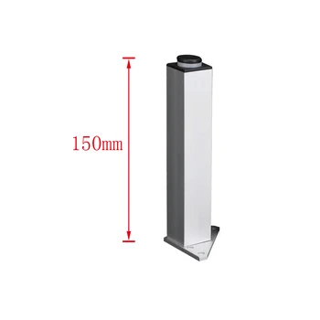 

1PCS 150mm Adjustable Aluminum Alloy Silver Legs Square Furniture Legs Cabinet Sofa Feet