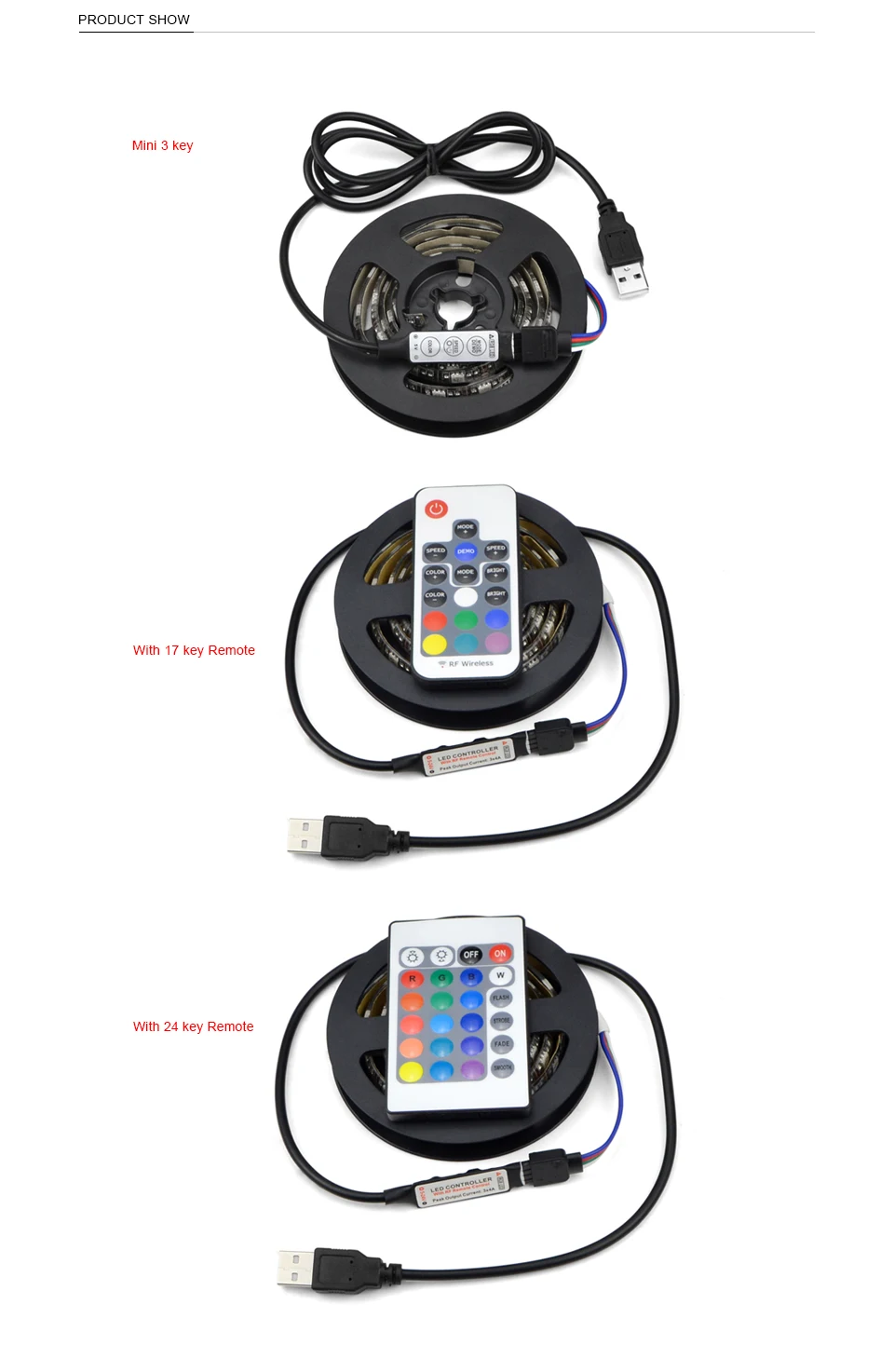 5050SMD светодиодный светильник подсветки телевизора RGB белый USB лента питания 1 м-5 м для ТВ фоновое освещение Рождественский стол декоративные светильники