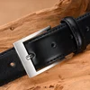 Men's Belt Luxury Business Leather Male Waist Belt Cowhide Genuine Leather Classic Black Trouser Belt Cummerbunds Dropshipping ► Photo 2/6