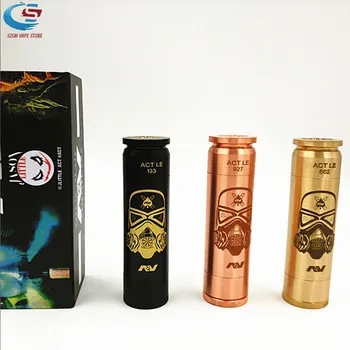 

AV lvfe commando electronic cigarette mechanical mod vape 18650 battery compartment 510 thread pure brass material mod vape