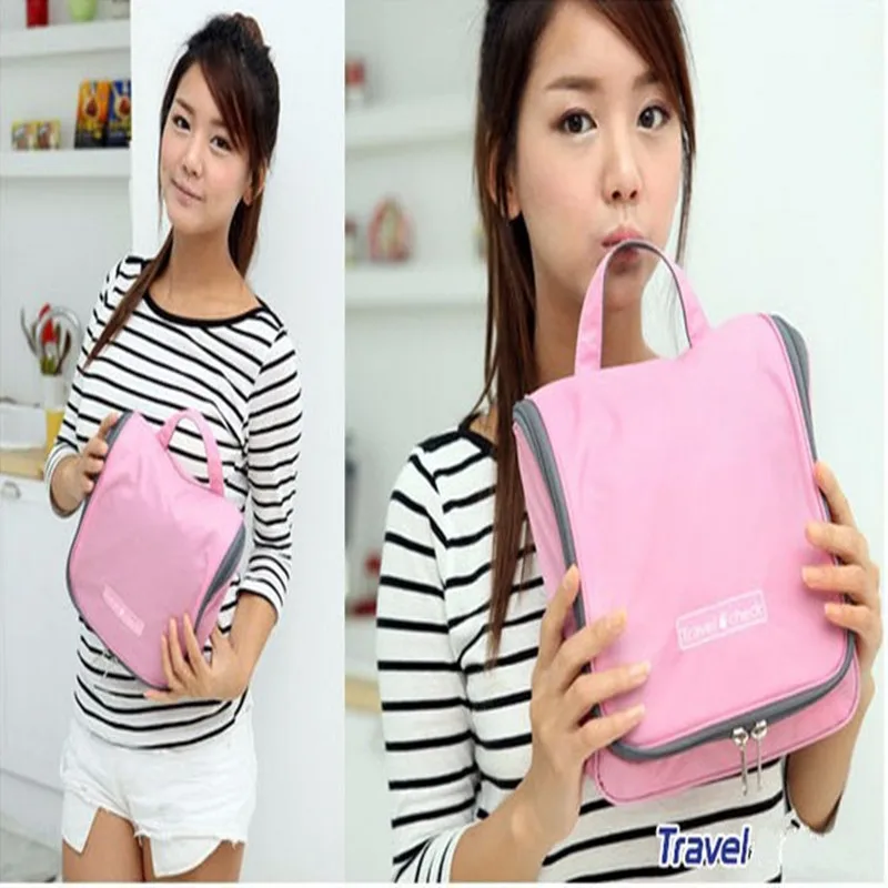 إكسسوارات السفر حقيبة مستحضرات التجميل المرحاض قدرة كبيرة للماء المكياج الاستحمام حزمة شنقا الحقيبة تخزين فرز المنظم