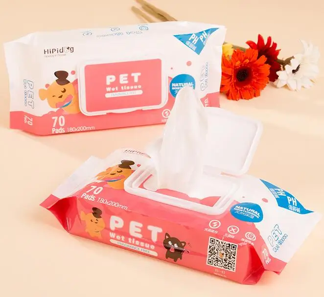 18*20cm Pet Wet wipes Cat Grooming Supplies Dog cleaning wet tissues 4