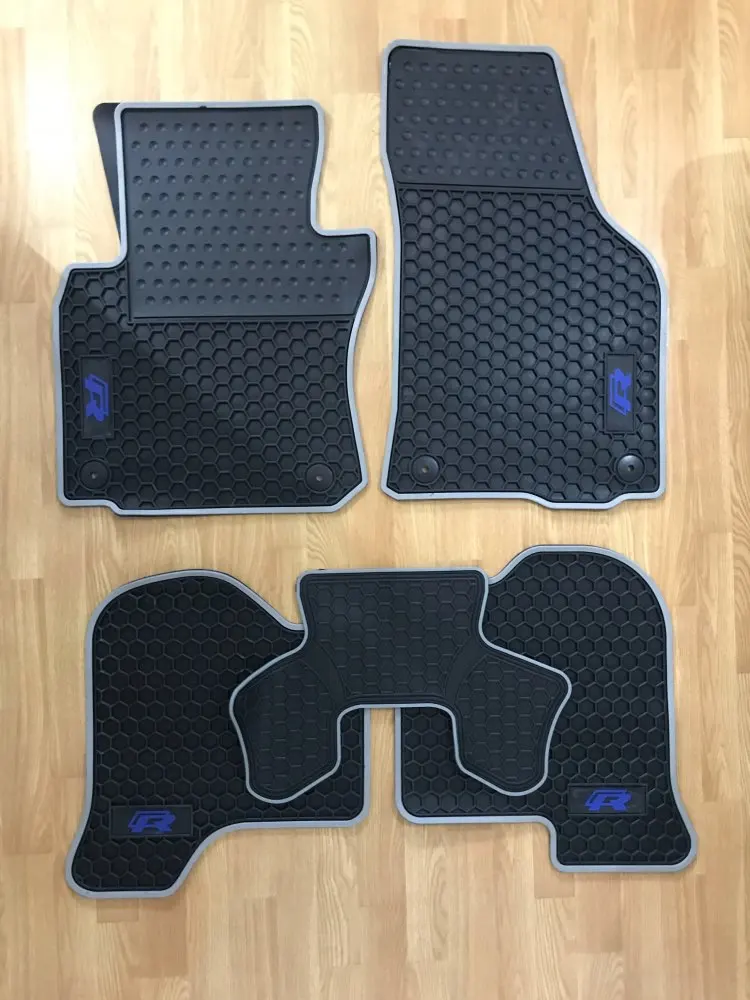 rubber waterproof latex car floor mats for Volkswagen Golf 6GTI R20