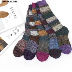 [COSPLACOOL] Осень Зима толстые теплые meias мультфильм лоскутное носки для девочек для женщин японский Мода harajuku хлопок трубки calcetines mujer