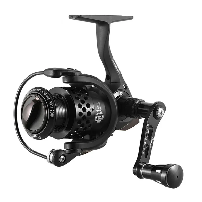 

COONOR 11BB Fishing Reel Ball Bearings Spinning Reels Left/Right Fishing Coils Collapsible Handle Metal carp Fishing Tackle