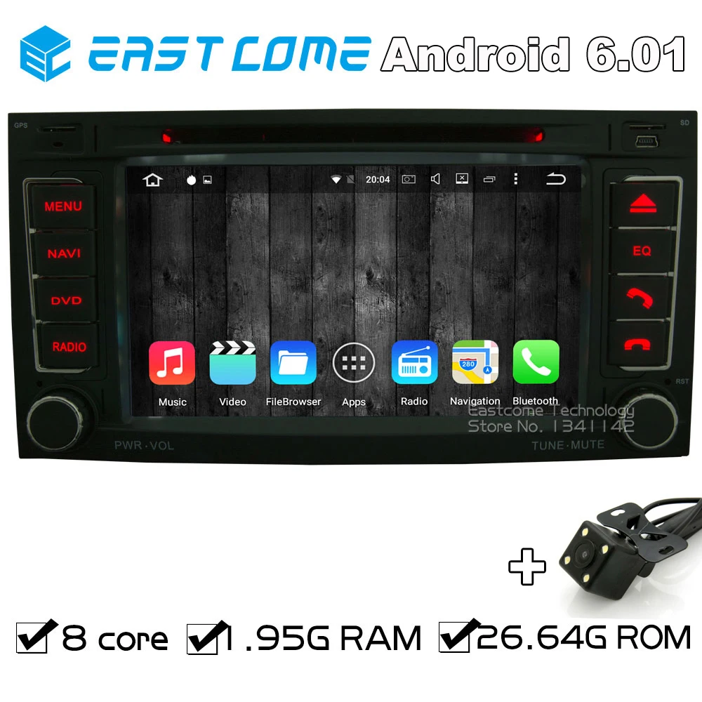 Cheap Octa Core 8 Core Android 6.0 Car DVD For VW TOUAREG 2004-2011 VW T5 Multivan VW Transporter 2004 to 2009 with Backup Camera 0