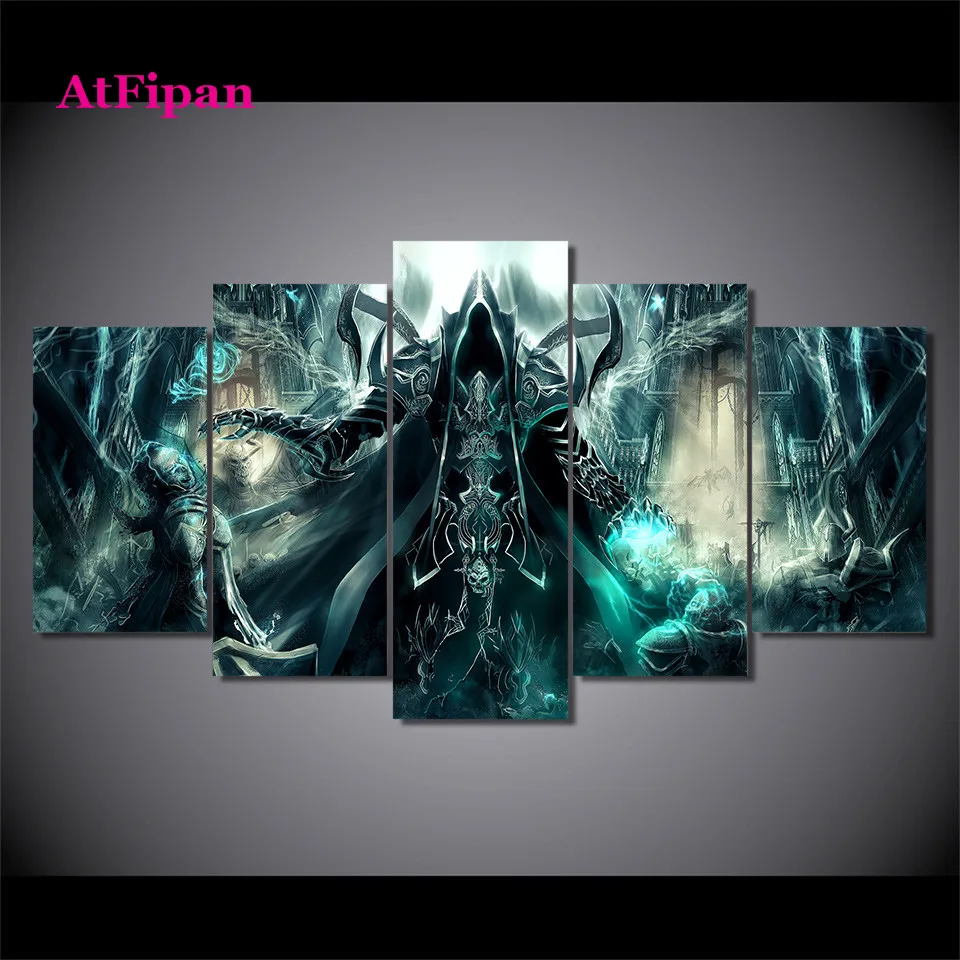 AtFipan HD Печатных Аниме Игровых Персонажей Живопись Печать Холст Декор Номеров