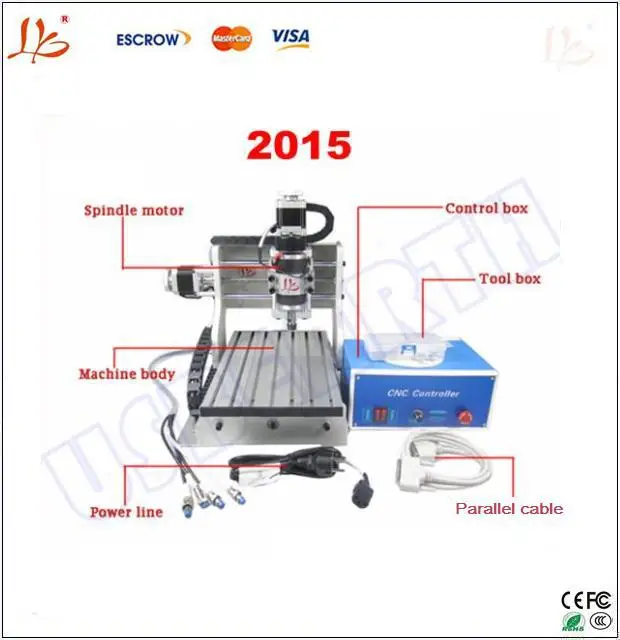 

Free ship to Russia, NO TAX, mini cnc router 2015,LY cnc 2015 engraving / milling machine cutting tool