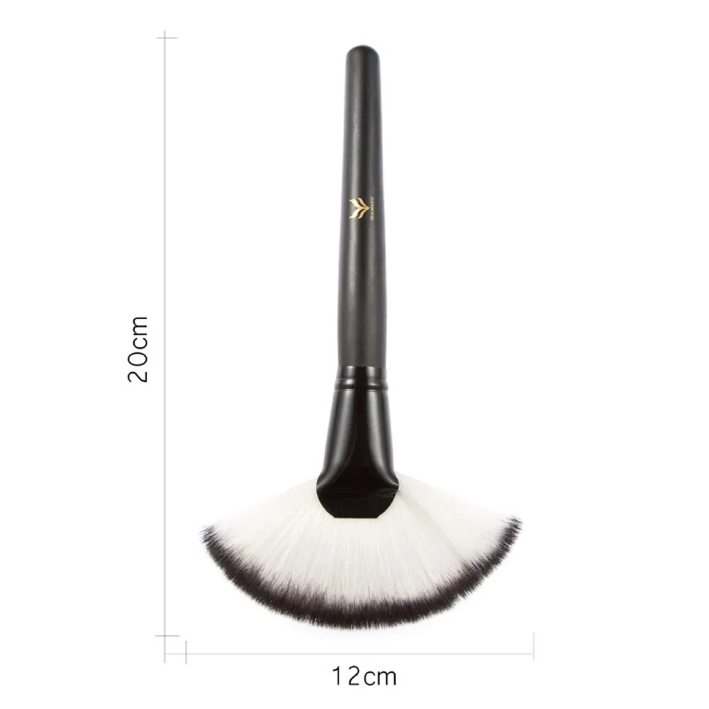 

100pcs/LOT Full Size Powder Brush Skin Care Black 187 Duo Fiber Stippling Brush Make Up Tools,Free Shipping