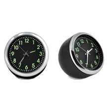 Мини-автомобиль декоративные часы luminova часы автомобильные часы мини декоративные аксессуары для автомобиля