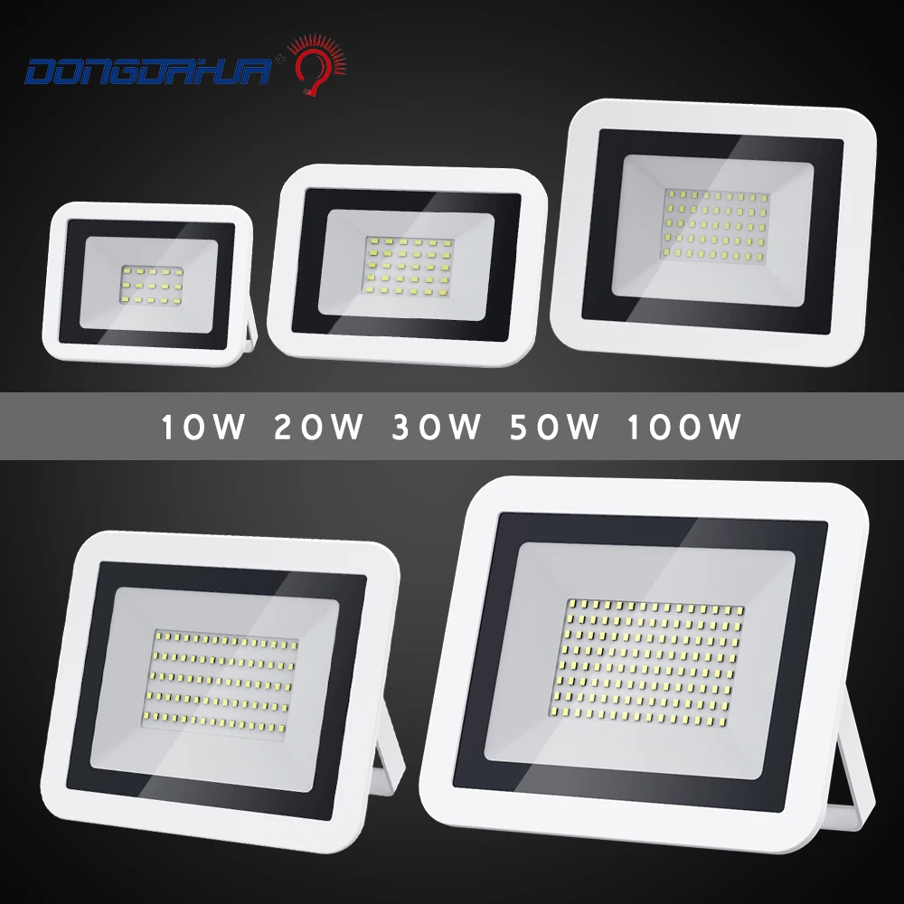 10W 20W 30W 50W 100W 230V LED Floodlights Spotlight Waterproof Led Search Light Outdoor Lamp Flood Light for Park Street Square