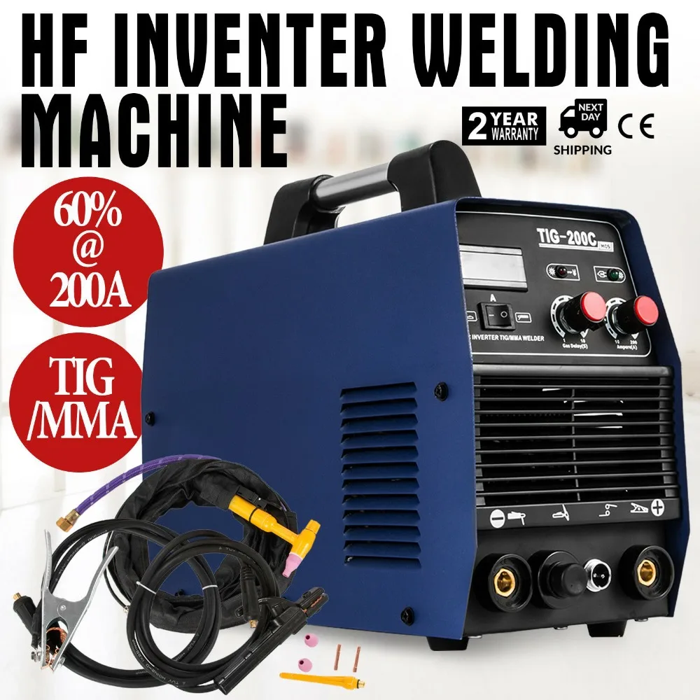 TIG-200C Industriale Saldatrice TIG MMA 200 Amper Инвертор постоянного тока IGBT Professional